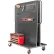 Valley Craft Modular A-Frame Bin Cart with 2 Round-Peg Pegboard Panels, 57"W x 30"D x 62"H, Gray