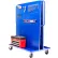Valley Craft Modular A-Frame Bin Cart with 2 Round-Peg Pegboard Panels, 57"W x 30"D x 62"H, Blue