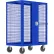 Valley Craft® Security Truck with 2 Rigid & 2 Locking Swivel Casters, 63"L x 30"W x 66"H, Blue