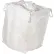 Fabric FIBC Bulk Bag, 36"L x 36"W x 55"H, 3300 lb. Capacity, White - Pkg Qty 5
