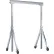 Vestil Adjustable Height Aluminum Gantry Crane with Total Locking, 10'W x 12'H, 2000 lb. Cap