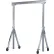 Vestil Adjustable Height Aluminum Gantry Crane, 12'W x 12'H, Steel Casters, 4000 lb. Capacity
