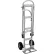 Vestil™ Aluminum 2-in-1 Convertible Hand Truck with Poly-On-Steel Wheels, 500 lb. Cap, 62-1/4"H