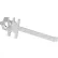 Vestil™ Drum Bung Nut Wrench, Stainless Steel, Silver