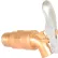 Vestil™ Brass Plated Aluminum Manual Drum Faucet with Lockable Handle, 3/4" Bung