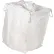 Fabric FIBC Bulk Bag, 36"L x 36"W x 45"H, 3300 lb. Capacity, White - Pkg Qty 5