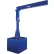 Portable Jib Crane With Empty Base, 1000 lb. Cap, 111-1/8"H Span, 120-3/16"H Under Beam
