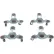 Vestil™ Steel Leg Dolly, Polypropylene Swivel Wheels, 300 lb. Capacity, Set of 4