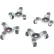Vestil™ Steel Leg Dolly, Polypropylene Swivel Wheels, 200 lb. Capacity, Set of 4