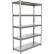 Vestil™ 5 Shelf, Standard Duty Solid Rivet Shelving, Starter, 48"W x 18"D x 72"H, Steel Deck