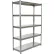 Vestil™ 5 Shelf, Standard Duty Solid Rivet Shelving, Starter, 48"W x 24"D x 72"H, Steel Deck
