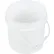 Vestil™ HDPE Open Head Pail with Plastic Handle, 1 Gallon Capacity, White, Pack of 6