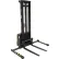 Vestil Fully Powered Double Mast Stacker S-150-AA-DM with Adj. Forks/Straddle Legs - 2200 Lb. Cap