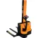 Vestil™ Steel Narrow Mast Stacker DC Powered, Adjustable Fork/Legs, 62" Lift, 2200 lb. Capacity