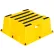 Vestil™ 1 Step Polyethylene Nestable Stool, 25"L x 25"W x 10-1/2"H, Yellow