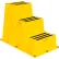 Vestil™ 3 Step Polyethylene Nestable Stool, 42"L x 25"W x 30-1/2"H, Yellow