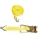 Vestil™ Polyester Ratcheting Cargo Strap with Rod Hook, 3325 lb. Capacity, 2" x 27', Yellow