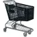 VersaCart V Plastic Shopping Cart, 7.12 Cu. Ft. Capacity, Black