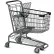 VersaCart S Standard Wire Shopping Cart, 5.77 Cu. Ft. Capacity, Metallic Gray