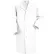 Red Kap® Men's Lab Coat, White, Poly/Combed Cotton, Regular, M