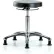 Blue Ridge Ergonomics™ Cleanroom Stool with Glides - Medium Bench Height - Black