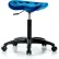 Interion® Polyurethane Tractor Stool - Blue w/ Black Base