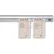 Vollrath® Check Holders, 2536, 36" Long, Brushed Aluminum - Pkg Qty 2