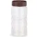 Vollrath® Traex Dripcut Dredges & Caps, 4961-1301, Extra Large, Clear Dredge W/ Brown Lid - Pkg Qty 12