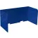 Versare SoundSorb™ Tri-Fold Acoustical Desktop Privacy Panel, 2' x 4', Blue
