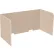 Versare SoundSorb™ Tri-Fold Acoustical Desktop Privacy Panel, 2' x 4', Beige