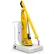 Just Lift® Steel Counter Balanced Reversed Boom Floor Cranes Lift, 320 lb. Capacity, Yellow