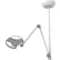 Waldmann Lighting VISIANO Universal LED Treatment Light 20-2 C T1, Double Arm, Ceiling Mount