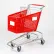 Good L Corporation® 19"W Plastic Shopping Cart, 500 lb. Capacity, Red