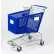 Good L Corporation® 39"W Plastic Shopping Cart, 500 lb. Capacity, Blue