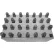 C.H. Hanson 1/8" General Purpose Letter Steel Stamp Set - 27 Piece