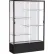 Spirit Display Case Black Base, Bronze Frame, White Back 48"W x 16"D x 72"H