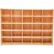 25 Tray Cubby Storage, Unassembled w/o Trays, 46-3/4"W x 12"D x 33-7/8"H