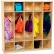 Wood Designs™ 5 Section Locker, 48"W x 15"D x 48"H, Brown, Assembled