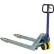 Wesco® Deluxe Manual Pallet Jack, 5500 lb. Capacity, 27"W x 48"L Forks, Silver