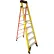 Werner 8' Fiberglass Leansafe Ladder w/ Plastic Tool Tray, 375 lb. Capacity - L7308