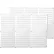 Wall Control Industrial Metal Pegboard, White, 96" X 32" X 3/4"