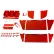 Wall Control Slotted Tool Board Workstation Accessory Kit For Pegboard & Slotted Tool Board, Red