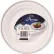 WNA® Masterpiece™ Plastic Plates, 9" Dia., White/Silver, Pack of 120