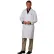 Fashion Seal Unisex Knot Button Lab Coat, 39-1/2"L, 100% Cotton, L, White