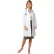 Ladies Traditional Length Lab Coat, White, Size 8