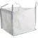 ShopTough FIBC Bulk Bag, Duffel Top & Spout Bottom, 3000 lb. Capacity, 35"L x 35"W x 36"H, White