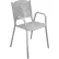Leisure Craft™ 31-5/8" Tall Stackable Perforated Metal Chair, Gray