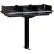 Leisure Craft™ In-Ground Mount Triple Outdoor Park Grill, Black