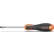 Beta 1201E Evox Slotted Screwdriver, Chrome-Plated, Black Tip 5.5mm x 150mm