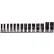 Beta 910AL Set of 14 3/8" Drive 6-Point Hand Sockets on Rail, Long series, Metric 8mm-22mm